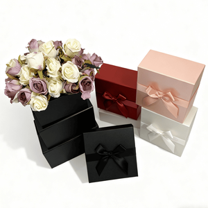 Caja Rígida de Dos Piezas Personalizada con Cinta de Satén y Acabado Mate, Logotipo de Marca para Empaque de Joyería Premium y Soluciones de Regalos de Lujo - Product Image 1