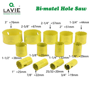 ชุดเลื่อยเจาะรูลาวี ไบ-เมทัล 13 ชิ้น สีเหลือง เมตริก ปลายคาร์ไบด์ สำหรับแผ่นยิปซัม พีวีซี ไม้ - Product Image 2