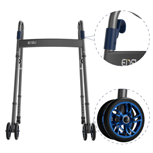ENSU One-Click Floding Walking Aids Frame Andador de nube estándar plegable con ruedas para adultos mayores discapacitados - Product Image 6