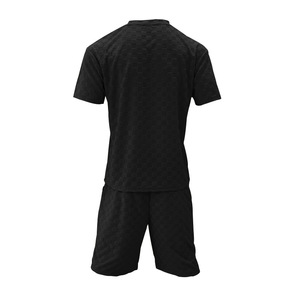 2024 hommes é<span class=keywords><strong>t</strong></span>é nouveau Jacquard à carreaux à manches courtes <span class=keywords><strong>T</strong></span>-<span class=keywords><strong>shirt</strong></span> ample grand Tube droit décontracté pantalon court ensemble de shorts - Product Image 6