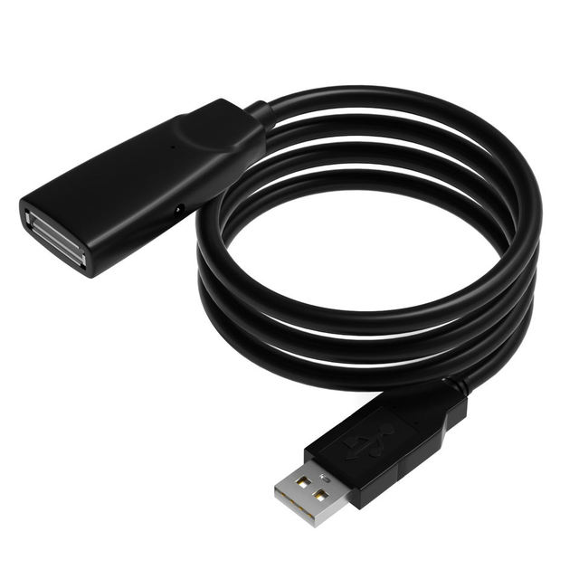 Factory USB2.0 Male to Female Long-distance Connection Signal Extension Data Cable with Braid Shielding for Printer