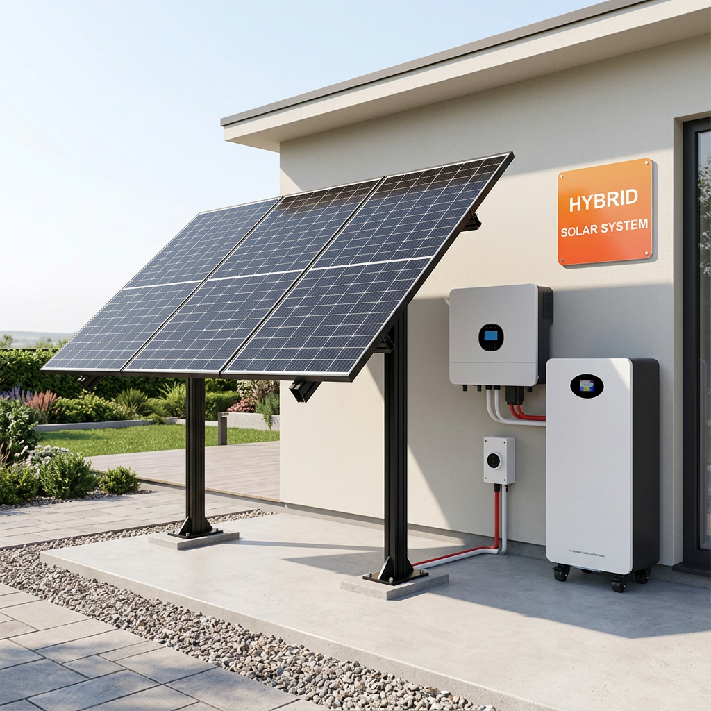 E-Nice Complete Home Solar System Kit 5kw 10kw 12kw Hybrid Solar Battery Energy System10kwh 20kwh 30kwh 40kwh Lithium Batteries