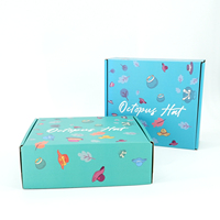 Boîte d'abonnement personnalisée imprimée en couleur, boîte d'expédition en carton ondulé de haute qualité, boîte cadeau pour jouets d'enfants, conception de logo, emballage, boîte d'expédition de dessins animés