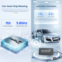 Carlinkit CPC200 CCPA 4 en 1, Adaptador Inalámbrico USB para Carplay, MirrorLink, Caja Ai para Reproductor de Video Original del Automóvil, Android Auto para Sistemas Postventa