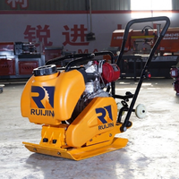 Compacteur d'asphalte vibrant de couleur personnalisée, moteur essence, diesel ou électrique pour projets de construction et de pavage