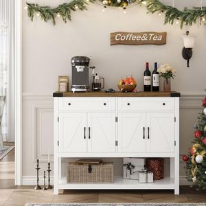 Meilleure Vente - Table <span class=keywords><strong>Console</strong></span> <span class=keywords><strong>de</strong></span> <span class=keywords><strong>Bar</strong></span> à Café Moderne Style Ferme, 2 Tiroirs, 71 Pouces <span class=keywords><strong>de</strong></span> Long, Panneau en Bois, pour Salon et Hôtel - Product Image 6