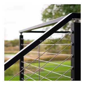 YL METAL <span class=keywords><strong>Garde</strong></span>-<span class=keywords><strong>corps</strong></span> moderne en câble d'acier inoxydable <span class=keywords><strong>pour</strong></span> balcon, rampe de sécurité <span class=keywords><strong>pour</strong></span> <span class=keywords><strong>escalier</strong></span> intérieur/extérieur - Product Image 2