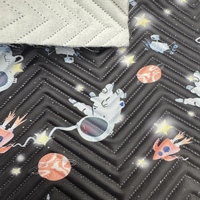 Tissus matelassés à motifs pakistanais tendance pour sacs d'école, tissus matelassés ultrasoniques en sergé de polyester