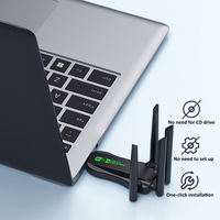Adaptador AX900 USB WiFi 6 BT 5.4 de Doble Banda 2.4G y 5GHz, 4 Antenas, Tarjeta de Red de 900Mbps, Receptor Inalámbrico, Sin Controladores, Dongle 2 en 1