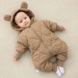 OEM/ODM Organic Cotton Infant & <b>Toddler</b> Winter Jumpsuit Newborn Baby <b>Snowsuit</b> & Rompers for Kids - Product Image 4