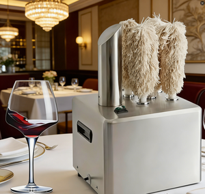 Machine à polir les verres à vin électriques, polisseuse de verres commerciale, avec lave-verres à 3/5/8 têtes - Product Image 1