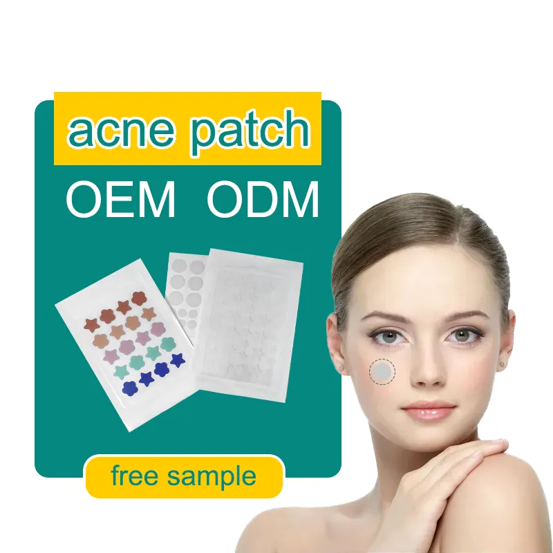 Adesivo de acne ultra fino coreano 0.3mm, adesivo hidrocoloide para limpeza de acne e de reparação da pele