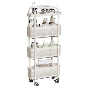 Étagère de rangement de cuisine moderne avec roulettes, organisateur multifonctionnel pour garde-manger, comptoir, côté réfrigérateur, profondeur 8-11,9 pouces - Product Image 1