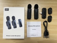 Micrófono Lavalier Inalámbrico 2.4G con Cancelación Inteligente de Ruido, Micrófono Dual con Clip para iPhone, TikTok, YouTube, Tipo-C, CE, FCC