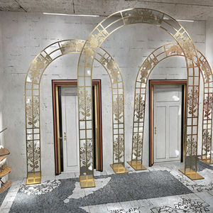 Customizable Stainless Steel <b>Wedding</b> Arch <b>Frame</b> Set Factory-Supplied Metal Backdrop for <b>Wedding</b> Events Stage - Product Image 2