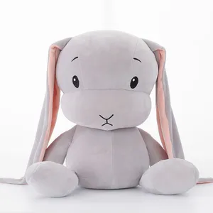 Cute Super Soft Bunny Stuffed White Gray Pink Plush Animal Baby Kids Accompany Sleep Rabbit Toy