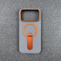 Étui de téléphone magnétique OEM TPU PC 360 °   Support rotatif pivotant en métal pour appareil photo, boutons métalliques indépendants pour iPhone 18 Pro Max