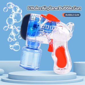 Juguete de Burbujas Transparente para Niños, Pistola de Burbujas Eléctrica con Luces de Colores y Solución para Burbujas, Regalo Divertido para Actividades al Aire Libre - Product Image 2