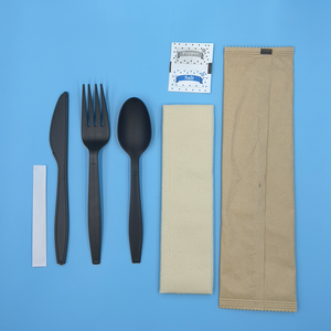 Heavyweight phân hủy sinh học Flatware <span class=keywords><strong>100</strong></span>% compostable dùng một lần sinh học phân hủy dao kéo dao kéo đồ dùng PLA Bộ đồ ăn bằng nhựa - Product Image 2
