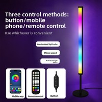 Lumière ambiante RGB pour ordinateur de bureau, lumière rythmique activée par le son pour jeux sur ordinateur, veilleuse de chevet pour chambre à coucher