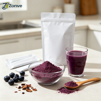 Poudre de superaliments OEM de haute qualité, poudre de fruits de baies d'açaï, poudre de jus de baies d'açaï