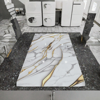 Panneau mural PVC style moderne 1220x2440mm, finition brillante UV, effet marbre, insonorisant, imperméable, ignifuge, fluorescent, pour chambre et entrepôt
