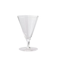Verre à cocktail/martini triangulaire à petite capacité, style japonais moderne minimaliste, en cristal, à pied court, pour bar