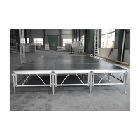 Système d'équipement de scène de mariage et d'événement portable Plate-forme d'éclairage en treillis en alliage d'aluminium et scène de podium