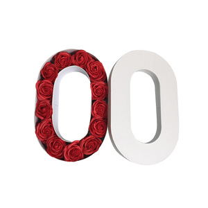 Hộp Quà Tặng Bao Bì Hình Chữ Cái Kỹ Thuật Số Màu Trắng Hộp Hoa Hộp Các Tông Thân Thiện Với Môi Trường Sang Trọng 520 Điểm - Product Image 5