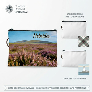 Monedero de Cuero con Llavero, Souvenir de las Hébridas, Escocia, con Logotipo Personalizado, Impresión UV Ecológica, Venta al Por Mayor - Product Image 1