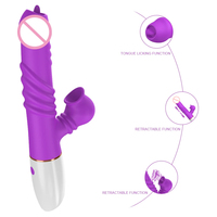 Vibrateur puissant pour femmes avec stimulation du point G et massage clitoridien, 10 modes de vibration et de succion, rechargeable par USB