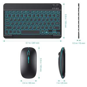 Office Simple Wireless Bluetooth <b>Keyboard</b> Backlit Clavier Et Souris Sans Fil <b>Mini</b> <b>Keyboard</b> Mouse Combos - Product Image 5
