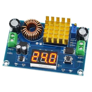 XH-M411 DC-DC, 3v-35v ke DC 5v-45v modul Boost Digital Voltmeter modul Step Up 5A Power Adjustable Boost Converter Board