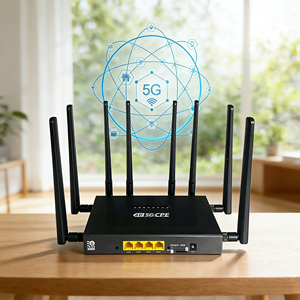 Routeur de carte SIM <span class=keywords><strong>4G</strong></span>/5G avec WiFi6 double bande, routeur hotspot eSIM, routeur <span class=keywords><strong>WiFi</strong></span> 5G 128 Mo, modem 5G ODM/OEM avec emplacement pour carte SIM, routeur CPE 5G - Product Image 1