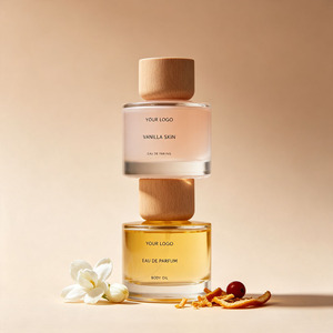 Servicio de Personalización de Perfumes a Medida con Tapa de Madera, Botella de Vidrio, Etiqueta Privada, Vainilla Natural - Product Image 3