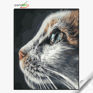 GX37082-40*50 Kit Pittura a Olio Fai-da-Te, Dipinto di Moda della Spiaggia per Amanti dei <span class=keywords><strong>Gatti</strong></span> - Product Image 1