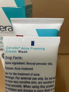<span class=keywords><strong>CeraVe</strong></span> Crème nettoyante moussante contre l'acné, nettoyant doux pour le visage et le corps avec peroxyde de benzoyle à 10%, acide hyaluronique et niacinamide - Product Image 5
