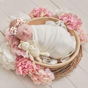 Diademas con estampado en blanco y rojo de nuevo estilo para niños pequeños recién nacidos de 0 a 6 meses Hobo Eggs Bacon Bows Elegantes y cómodos - Product Image 4