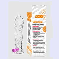 Condones, Juguetes Sexuales para Hombre, Condón de Larga Duración, Condón de Pene de Plástico
