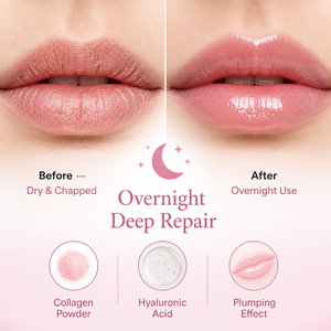 Mascarilla Labial Vegana Hidratante, Crema de Noche con Colágeno y Ácido Hialurónico, Efecto Voluminizador, Sabor a Frutas (Sandía y Fresa), Marca Privada - Product Image 4