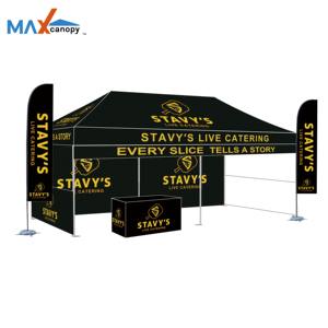 เต็นท์ทรงจั่วสำหรับงานอุตสาหกรรมและพาณิชย์ ขนาด 10x20 เมตร (3x6 เมตร) พร้อมผนังด้านข้าง สำหรับตลาดยุโรป เหมาะสำหรับงานแสดงสินค้า เต็นท์พับเก็บได้สำหรับใช้งานกลางแจ้ง - Product Image 2