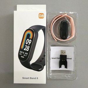 <span class=keywords><strong>M8</strong></span> M9Tracker Bracelet de montre intelligente Rappel d'appel Message Fréquence cardiaque Appel téléphonique Bracelet intelligent - Product Image 2
