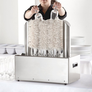 Equipo de Cocina Comercial Marupin, Lavador y Pulidor de Vasos Eléctrico de 3/5/8 Cabezales para Bares, Hoteles y Restaurantes - Product Image 2