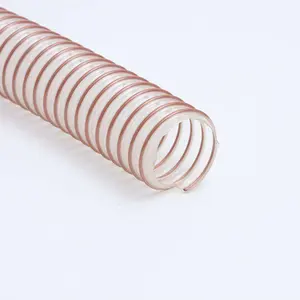Fabrik-Direktlieferung kundenspezifische Farbe industrielles Lüftungsrohr Flexibilität Lüftungsrohr Rohr PVC PU Stahldraht Spiralschlauch