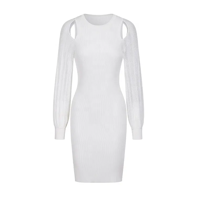 Long White Sweater Dress