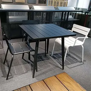Garten Terrassen möbel Esstisch und Stühle Tisch und Stühle im Freien für Café und Restaurants