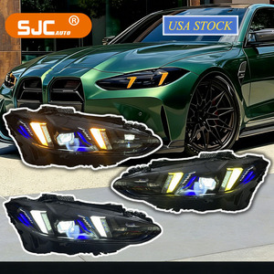 Faros Delanteros LED SJC V3 Exclusive Shadow para <span class=keywords><strong>BMW</strong></span> Serie 4 <span class=keywords><strong>M4</strong></span> G22 G23 G82 M3 G80 <span class=keywords><strong>2021</strong></span>+ Amarillo <span class=keywords><strong>Blanco</strong></span> Ámbar, Conexión Plug and Play - Product Image 1