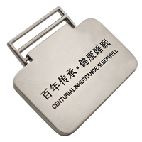 Etiquette métallique pour matelas de canapé personnalisée plaque signalétique avec logo d'usure en corde étiquettes métalliques à coudre accessoires métalliques pour meubles