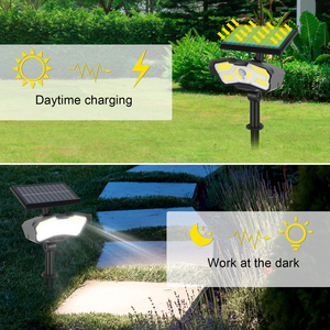 <span class=keywords><strong>Lampe</strong></span> solaire <span class=keywords><strong>de</strong></span> <span class=keywords><strong>jardin</strong></span> LED COB 25W à économie d'énergie, éclairage paysager avec batterie 3.7V et accessoires, <span class=keywords><strong>lampe</strong></span> <span class=keywords><strong>de</strong></span> pelouse étanche - Grande Vente - Product Image 4