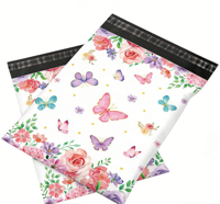 Sacs d'expédition mignons en forme de papillon et de fleur, sacs d'emballage imperméables pour colis cadeaux
